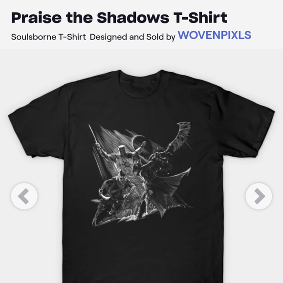 Soulsborne Praise the Shadows Tee - Picture 3 of 6